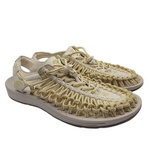 Keen Uneek Womens 10.5 Gold Birch Strappy Waterfront Sandal Shoes Breathable